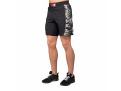 Gorilla Wear - Kensington Mma Fightshorts - Fekete / zöld terepmintás