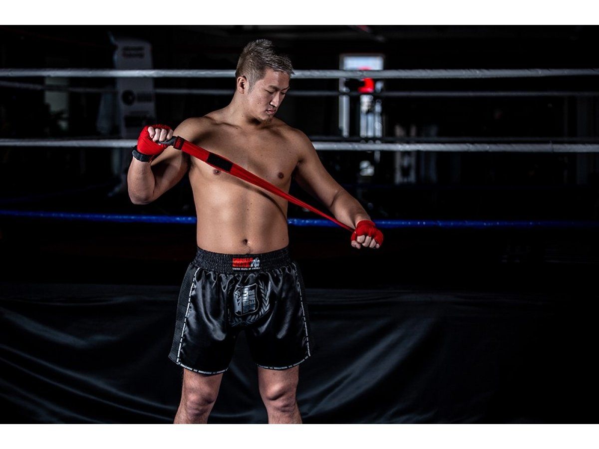 Gorilla Wear - Murdo Muay Thai/kickboxing Shorts - Fekete/katonai zöld