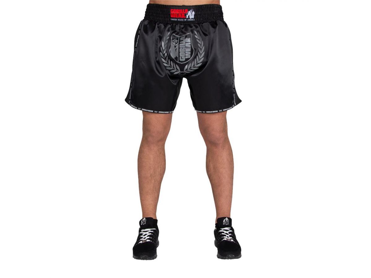 Gorilla Wear - Murdo Muay Thai/kickboxing Shorts - Fekete/szürke