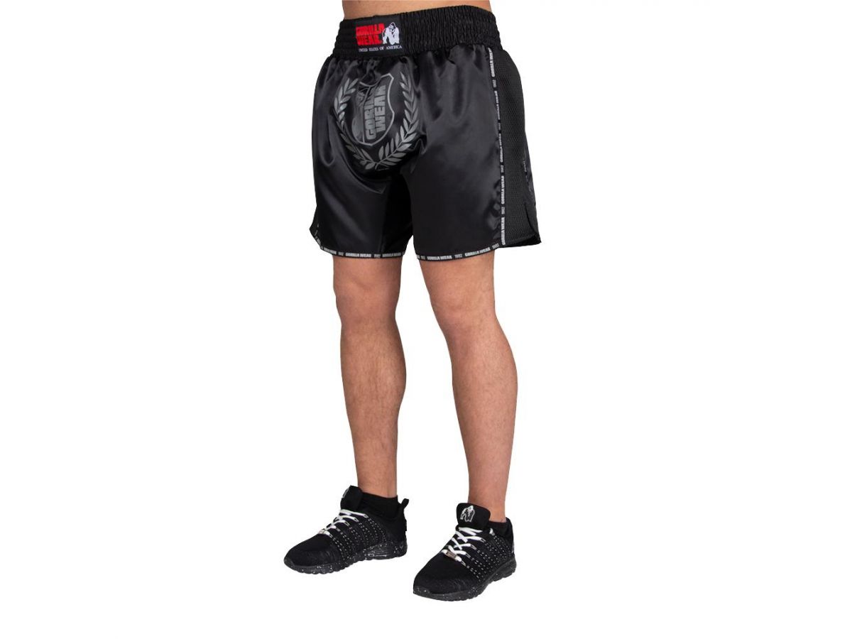 Gorilla Wear - Murdo Muay Thai/kickboxing Shorts - Fekete/szürke
