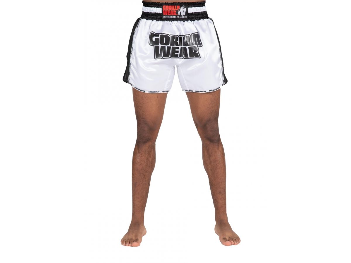 Gorilla Wear - Piru Muay Thai Shorts - Fekete/fehér