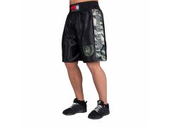 Gorilla Wear - Vaiden Boxing Shorts - Fekete / zöld terepmintás