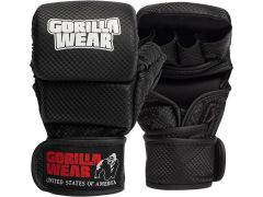 Gorilla Wear - Ely Mma Sparring Gloves - Fekete/fehér MMA sparring kesztyű