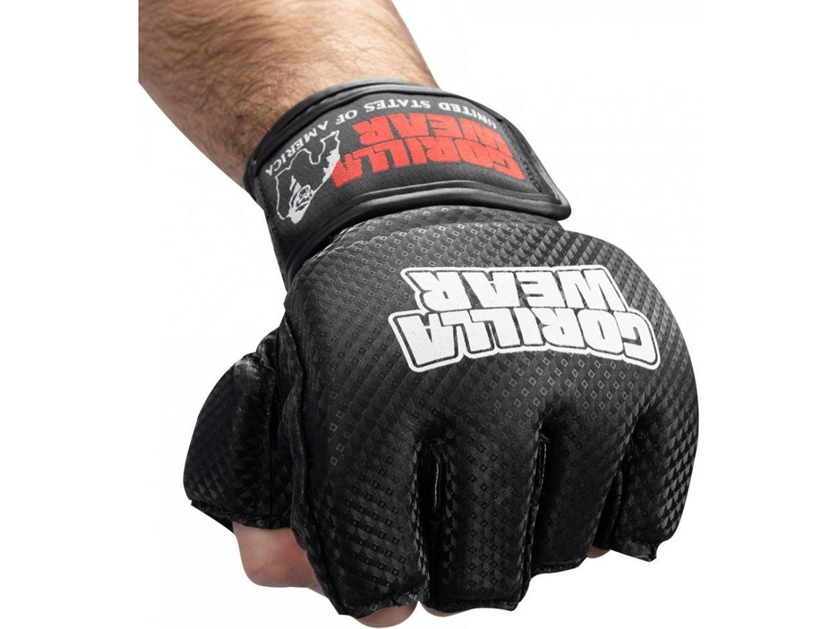 Gorilla Wear - Manton Mma Gloves - Fekete-fehér MMA kesztyű