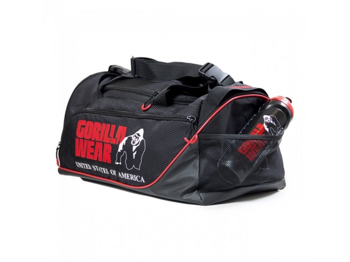 Gorilla Wear - Jerome Gym Bag - Fekete - piros sporttáska