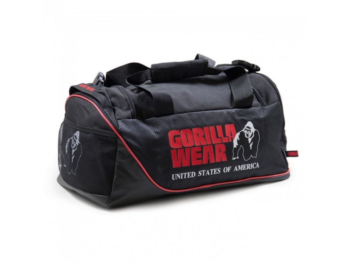 Gorilla Wear - Jerome Gym Bag - Fekete - piros sporttáska