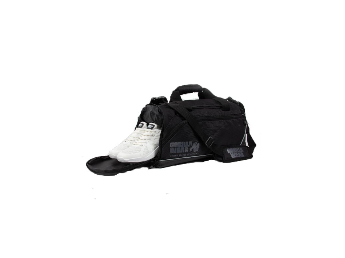 Gorilla Wear - Jerome Gym Bag 2.0 - Fekete/szürke sporttáska