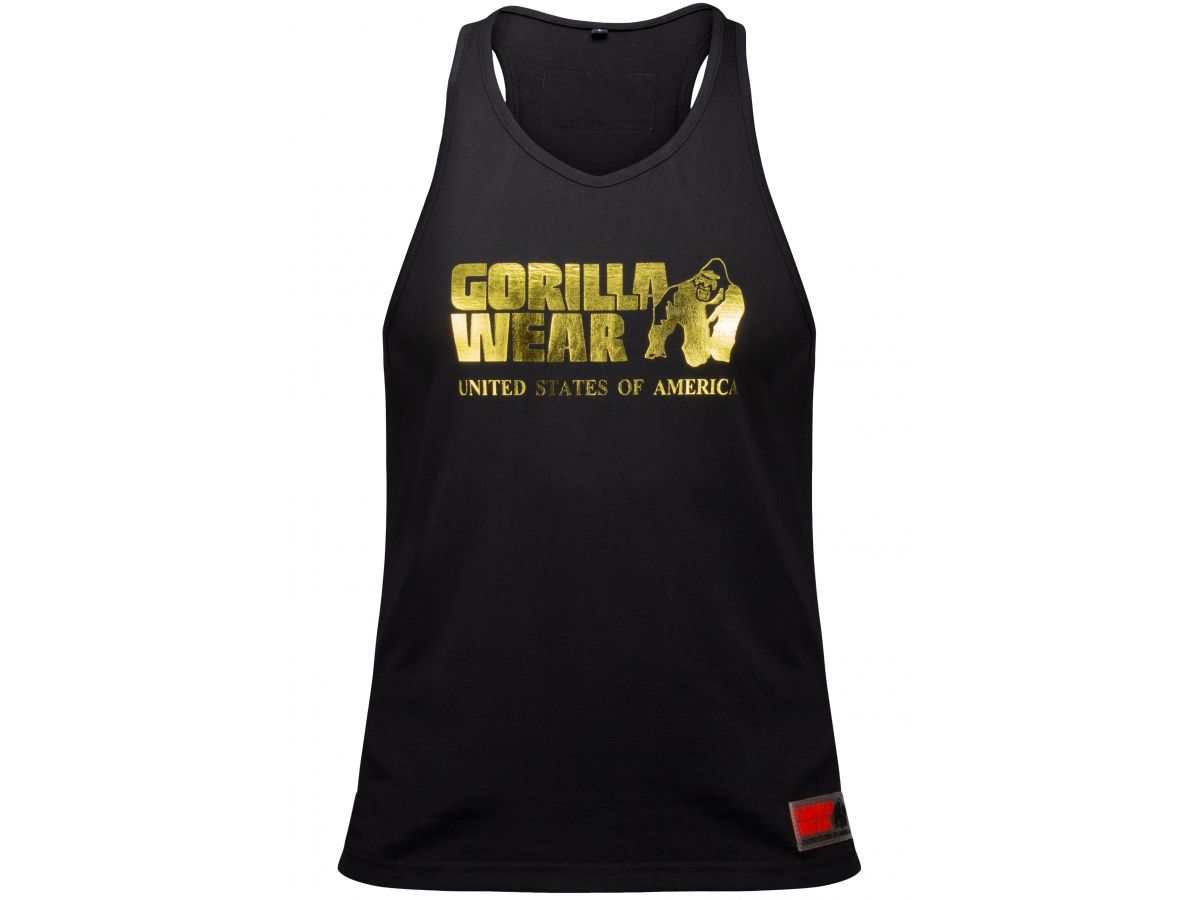 Gorilla Wear - Classic Tank Top - Fekete/arany