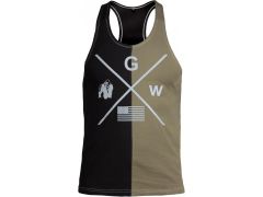 Gorilla Wear - Sterling Stringer Tank Top - Fekete - katonai zöld