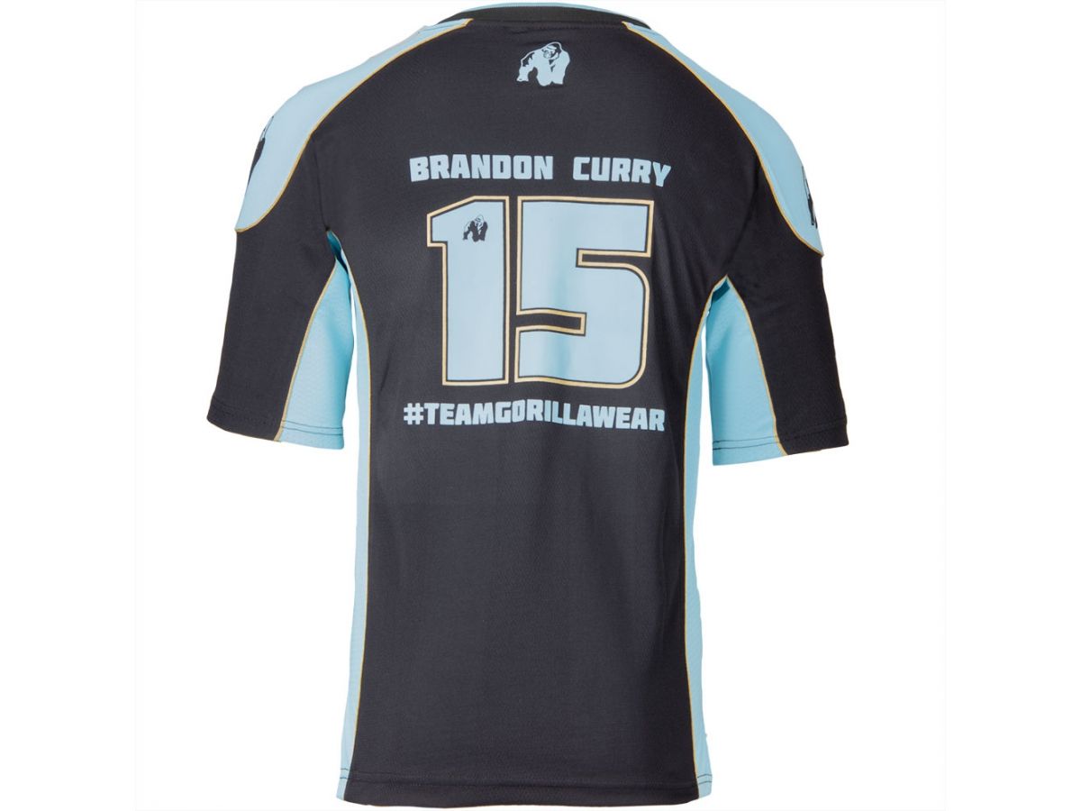 Gorilla Wear - Athlete T-shirt 2.0 Brandon Curry - Sportoló póló - Fekete/világoskék