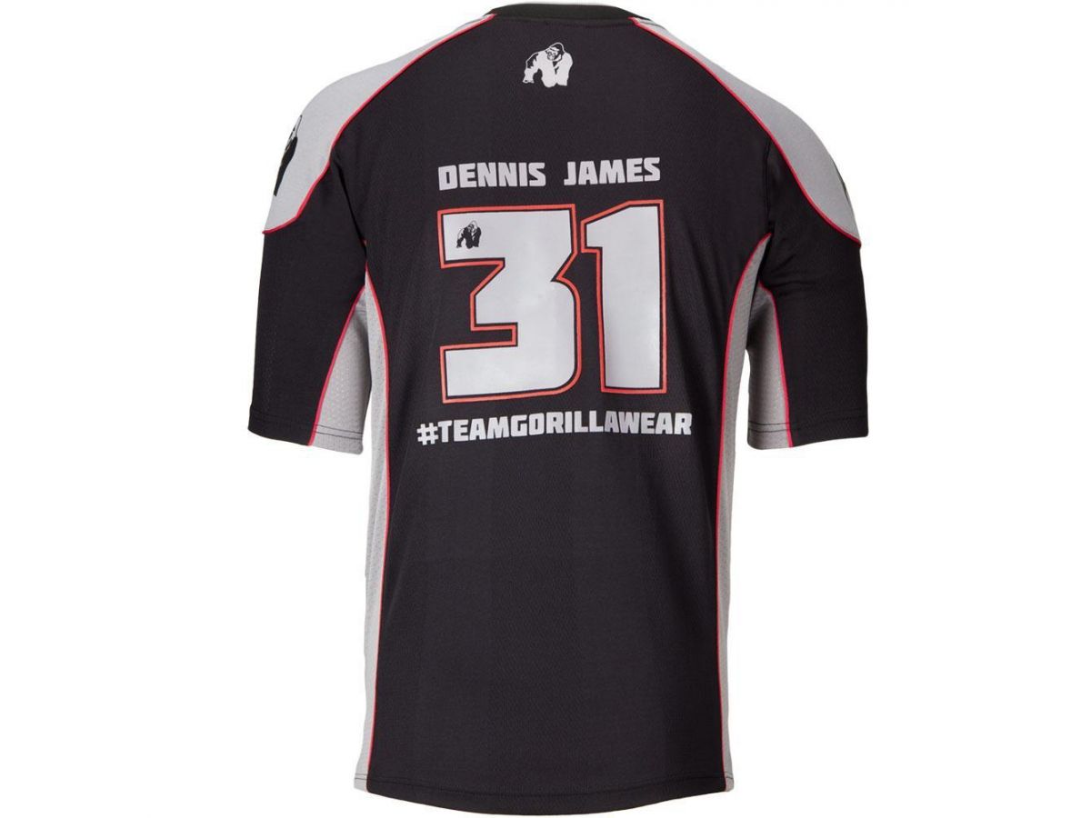 Gorilla Wear - Athlete T-shirt 2.0 Dennis James -  Sportoló póló - Fekete/szürke