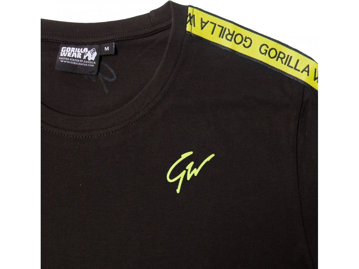 Gorilla Wear - Chester T-shirt - Fekete/citrom