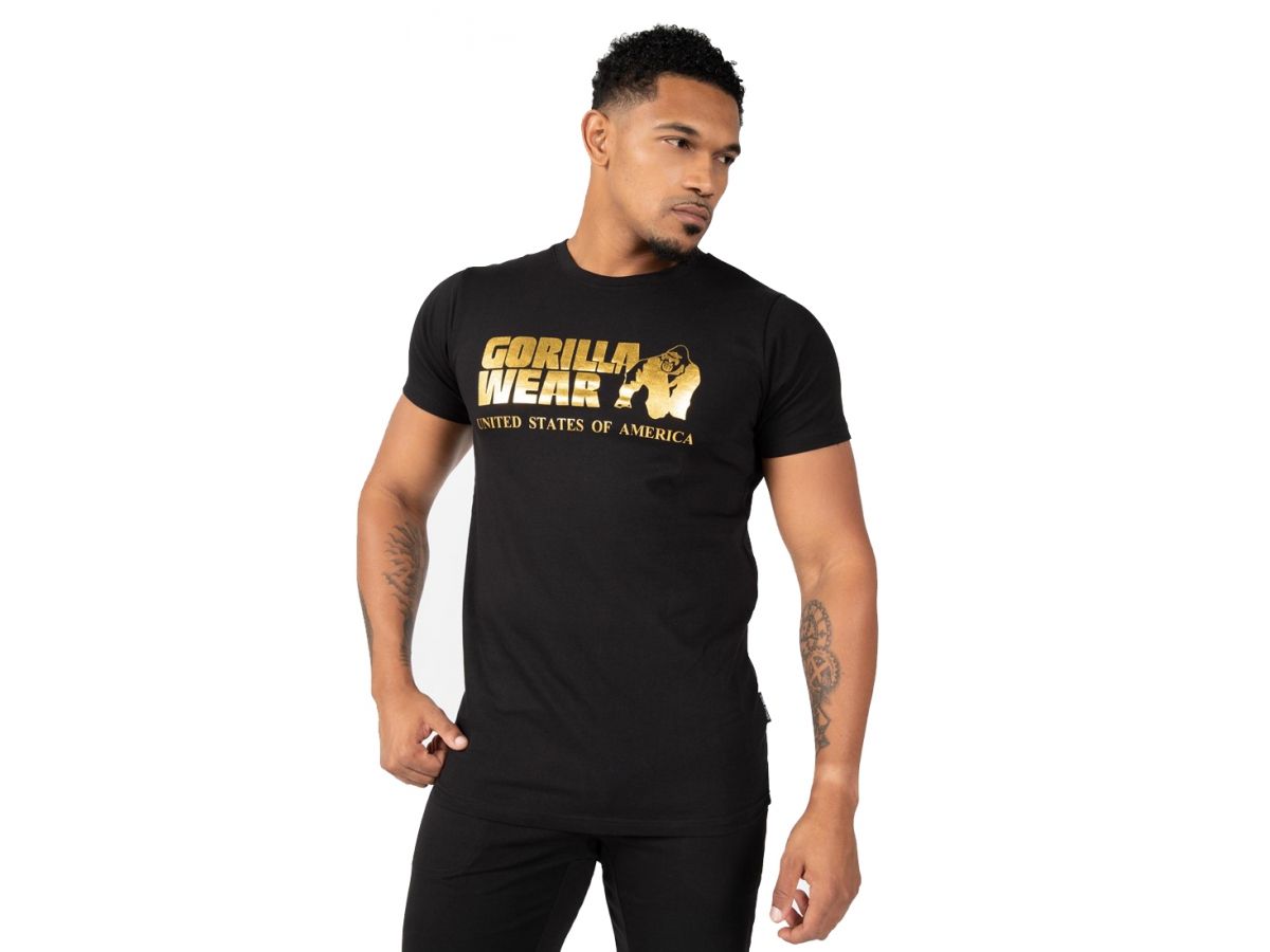 Gorilla Wear - Classic T-shirt - Fekete/arany 