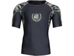 Gorilla Wear - Cypress Rashguard Short Sleeves - Fekete/zöld terepmintás