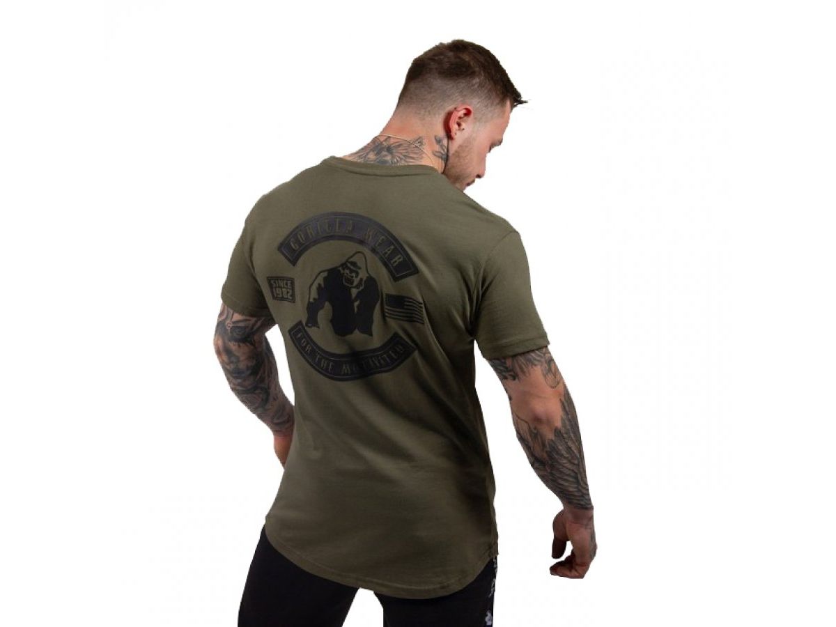 Gorilla Wear - Detroit T-shirt - Katonai zöld