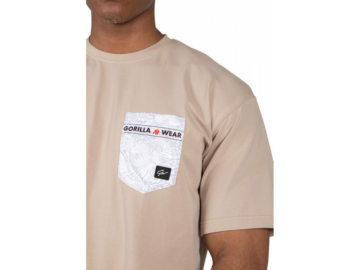 Gorilla Wear - Dover Oversized T-shirt - Bézs