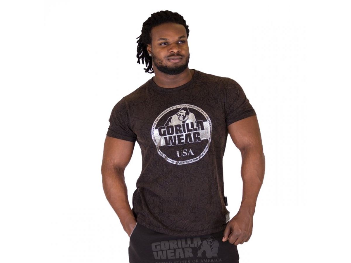 Gorilla Wear - Rocklin T-shirt - Fekete/barna/ezüst