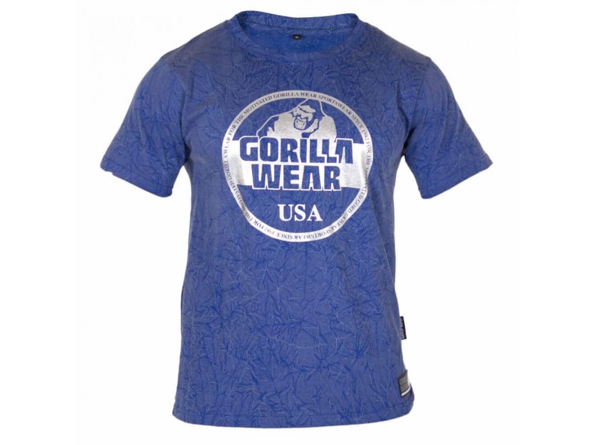 Gorilla Wear - Rocklin T-shirt - Királykék/ezüst