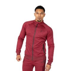 GORILLA WEAR - WENDEN TRACK JACKET - BLACK/BURGUNDY RED - WENDEN TRÉNING DZSEKI - FEKETE/BURGUNDI VÖRÖS