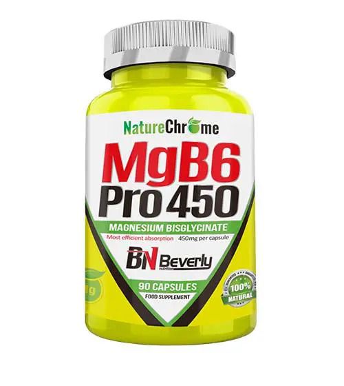 Beverly Nutrition MgB6 Pro 450 - magnézium kapszula - 90 darabos kiszerelés