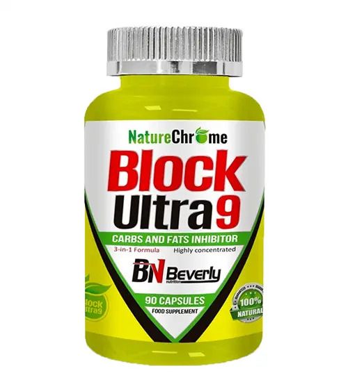 Beverly Nutrition Block Ultra 9 – zsír és szénhidrát felszívódás gátló – 90 darab kapszula