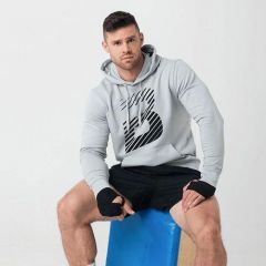 BioTech USA - DEXTER - FÉRFI KAPUCNIS PULÓVER - SZÜRKE