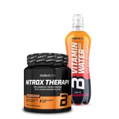 BioTech USA - NITROX THERAPY - PRE-WORKOUT FORMULA - 340 G + AJÁNDÉK VITAMIN WATER ZERO