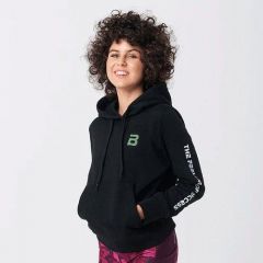 BioTech USA - SHANIQUE - NŐI KAPUCNIS PULÓVER - FEKETE