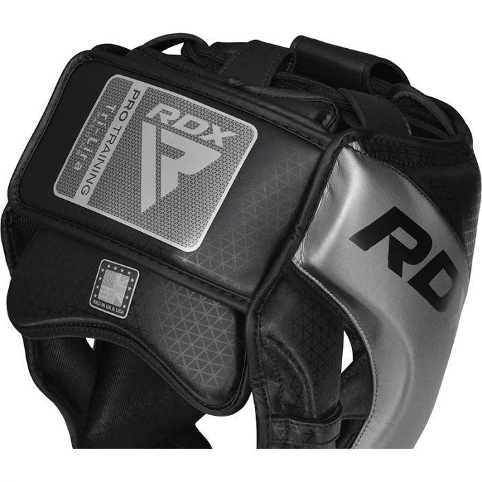 RDX L1 Mark Pro Cheek Boxing Training Fejvédő - fekete/ezüst