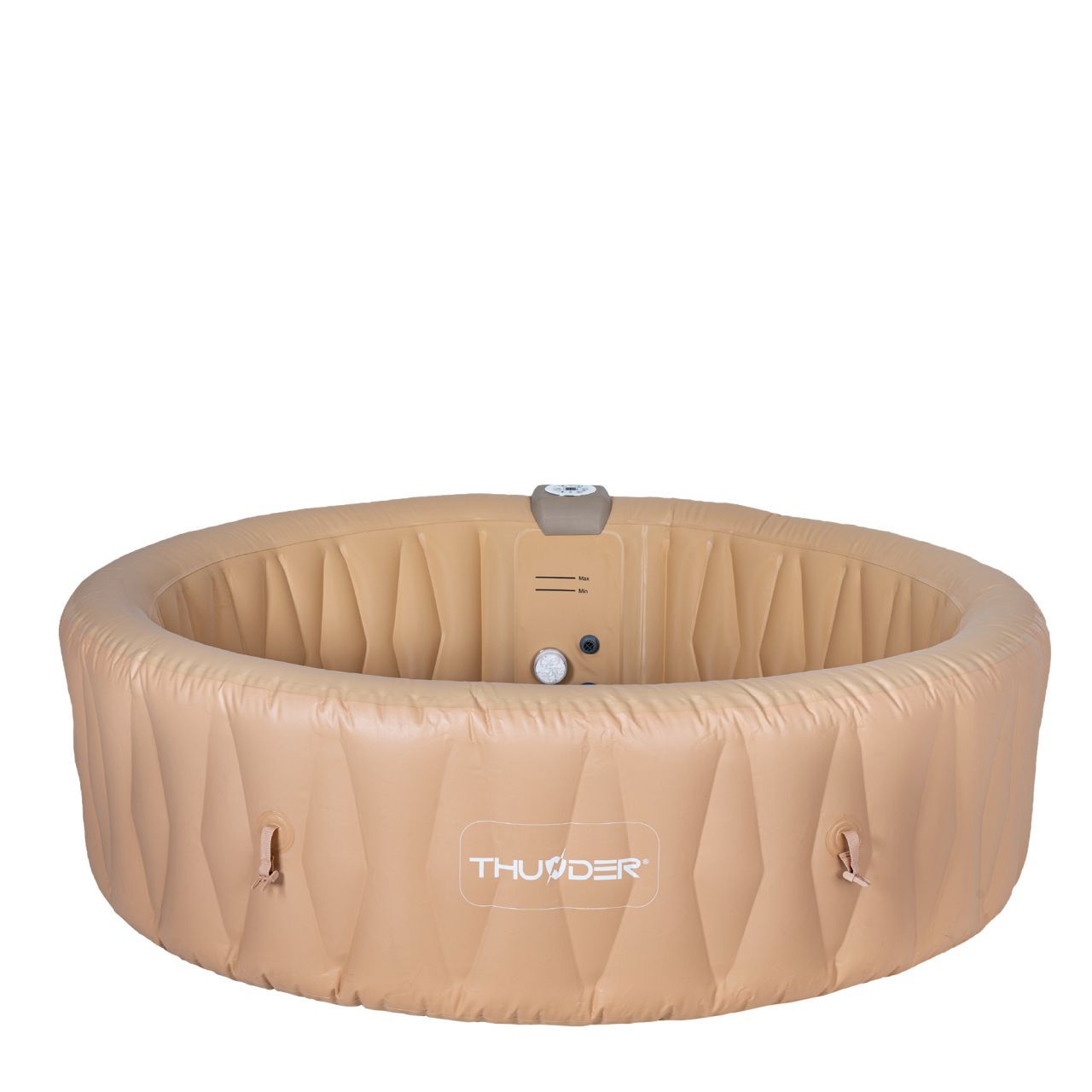 THUNDER - LATTE SPA - VÍZMELEGÍTŐS FELFÚJHATÓ HIDROMASSZÁZS MEDENCE 130 FÚVÓKÁS JACUZZI RENDSZERREL - 205 x 65 CM