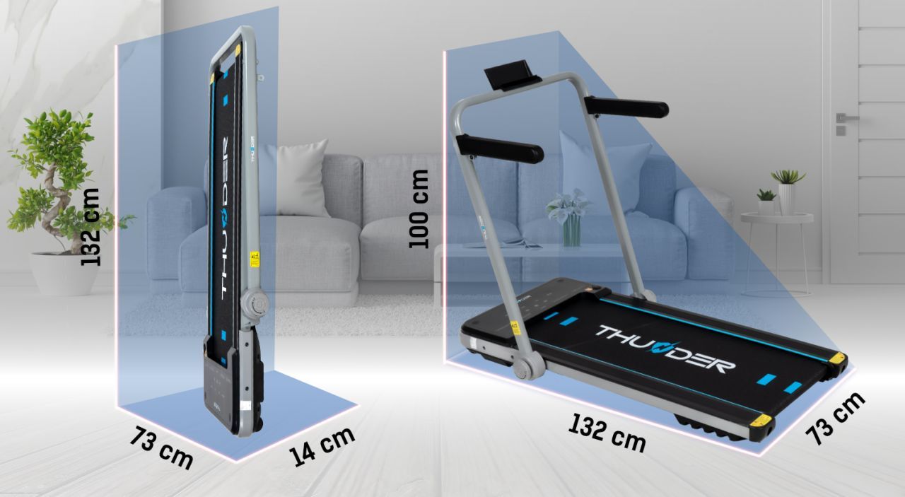 THUNDER - IMPACT - KOMPAKT FUTÓPAD 12 KM/H VÉGSEBESSÉGGEL, 130 KG TESTSÚLYIG, EZÜST THUNDER - IMPACT - KOMPAKT FUTÓPAD 12 KM/H VÉGSEBESSÉGGEL, 130 KG TESTSÚLYIG, EZÜST