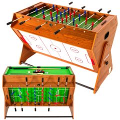 THUNDER - SMART SWIVEL GAME TABLE - 3 AZ 1-BEN FORGATHATÓ BILIÁRD-, CSOCSÓ- ÉS LÉGHOKI ASZTAL