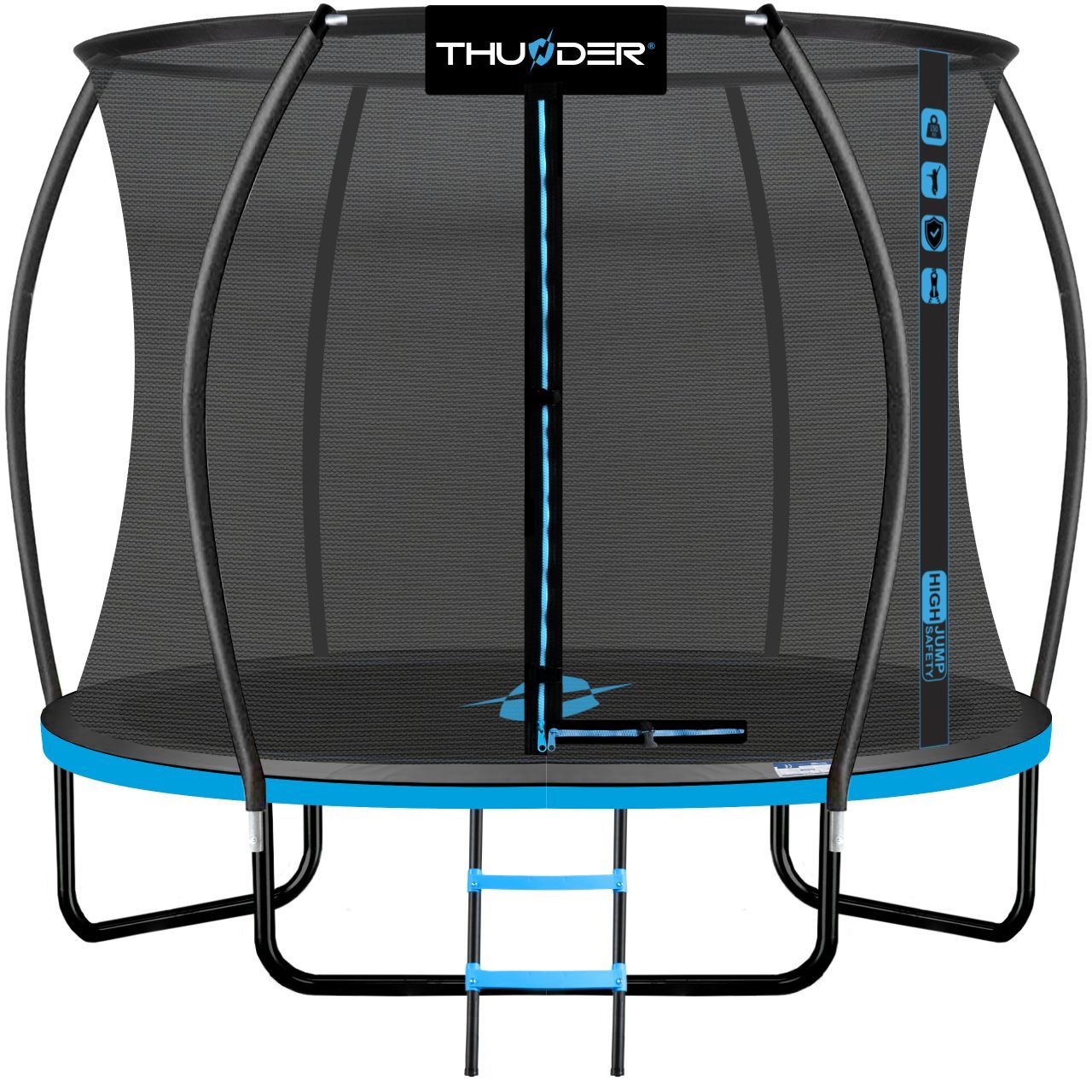THUNDER OUTDOOR - INSIDE ULTRA 10 FT, BLUE - BELSŐ HÁLÓS SPORT TRAMBULIN 312 CM, FEKETE-KÉK (ELŐRENDELÉS)