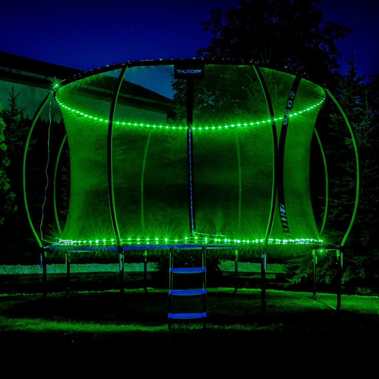 THUNDER OUTDOOR - INSIDE ULTRA 12 FT, BLUE - BELSŐ HÁLÓS SPORT TRAMBULIN 374 CM, FEKETE-KÉK(ELŐRENDELÉS)