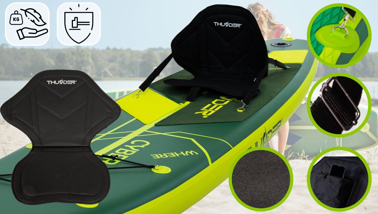 THUNDER OUTDOOR - CYBERSTORM 2.0 - SUP BOARD - SUP DESZKA KIEGÉSZÍTŐKKEL - 320 X 76 X 15 CM
