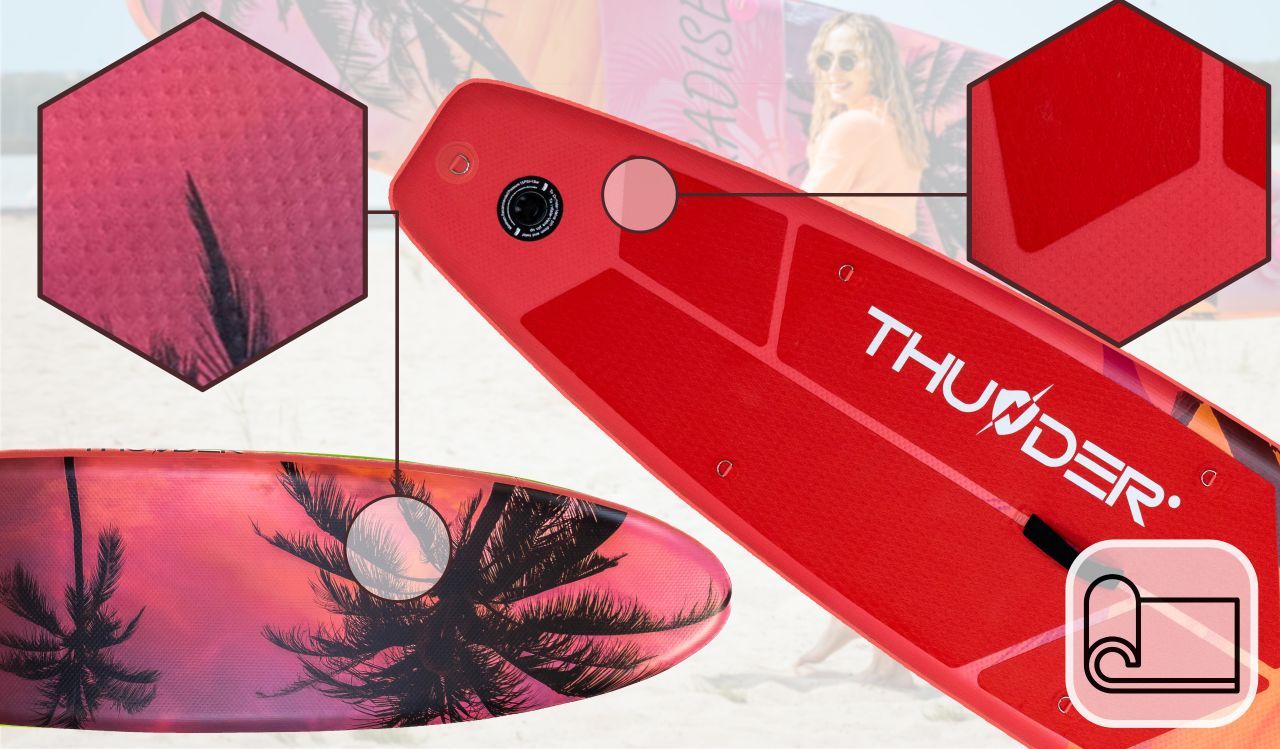 THUNDER OUTDOOR - MAUI - SUP BOARD - SUP DESZKA KIEGÉSZÍTŐKKEL - 320 X 76 X 15 CM