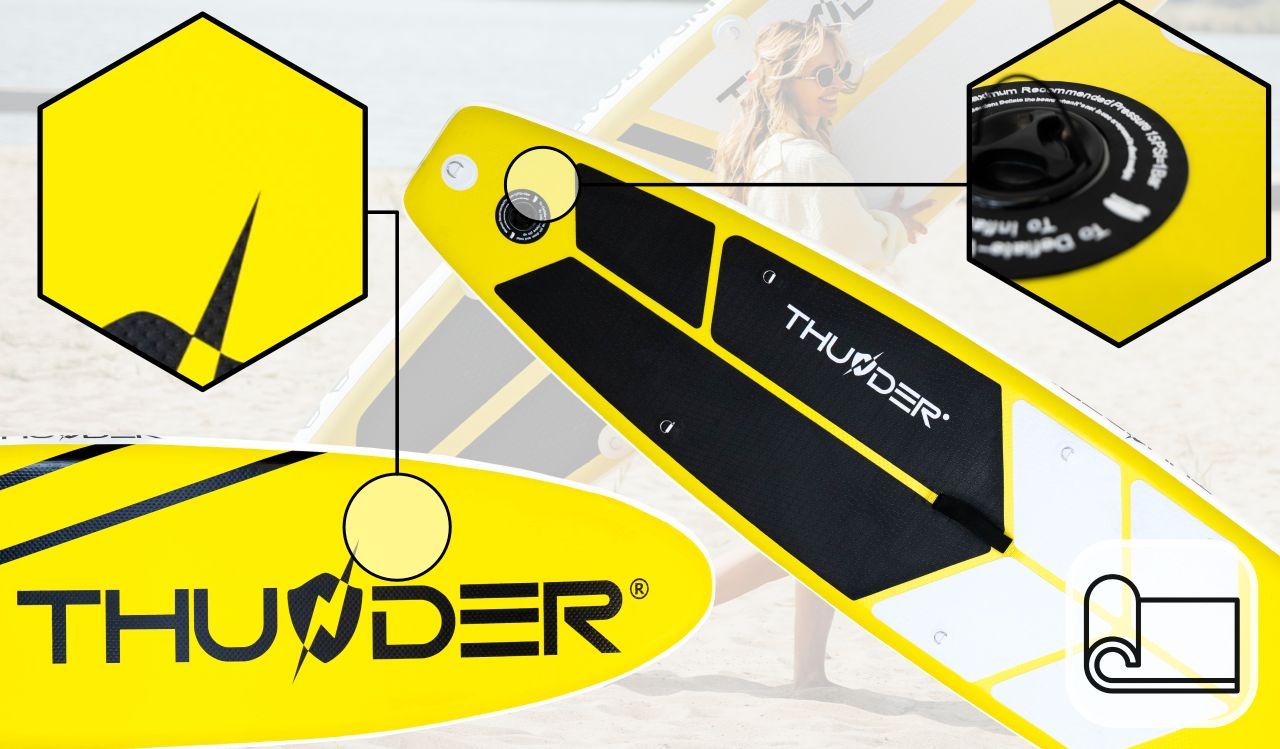 THUNDER OUTDOOR - SUNRISE 2.0 SUP BOARD - SUP DESZKA KIEGÉSZÍTŐKKEL - 320 X 76 X 15 CM