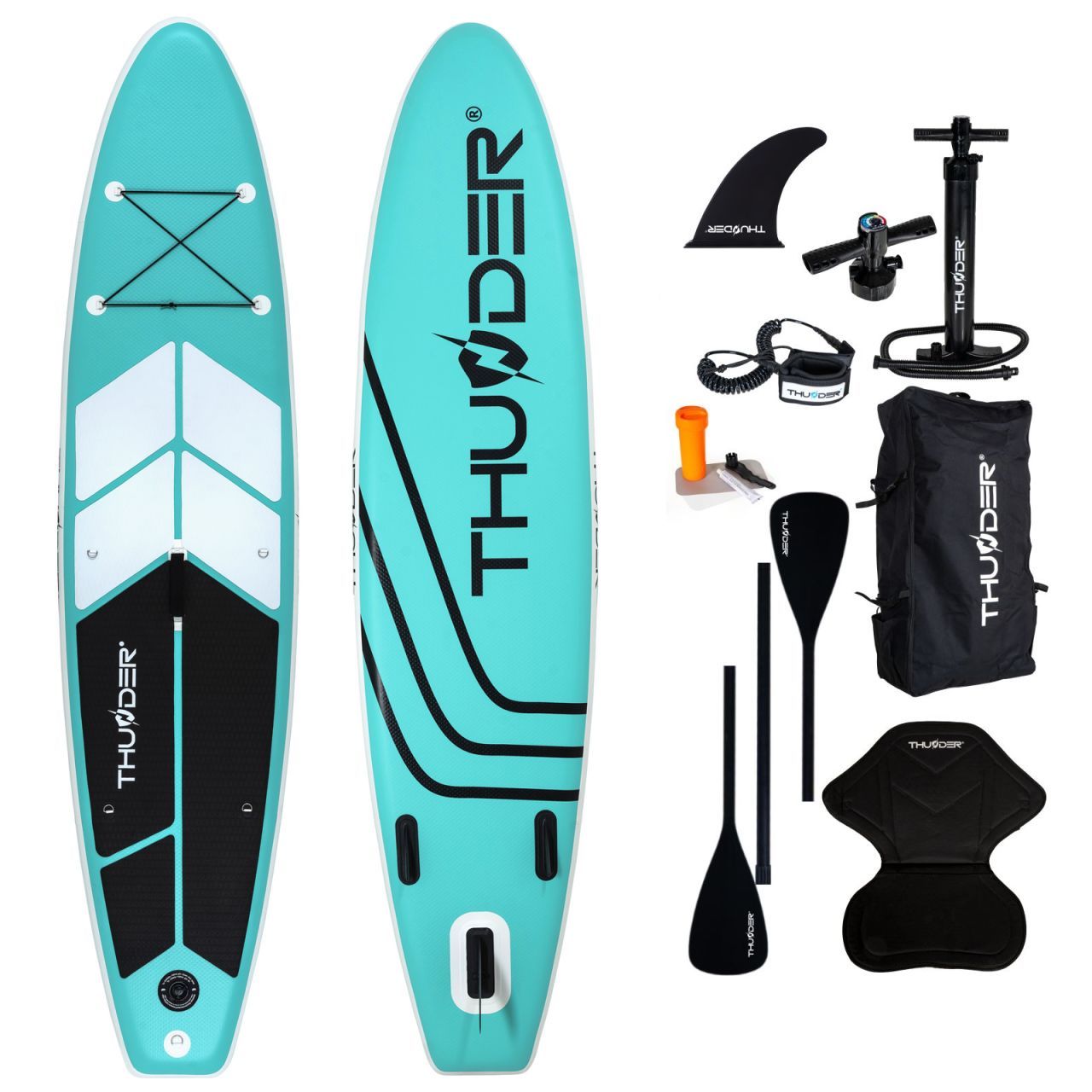 THUNDER OUTDOOR - AQUA 2.0 SUP BOARD - SUP DESZKA KIEGÉSZÍTŐKKEL - 320 X 76 X 15 CM