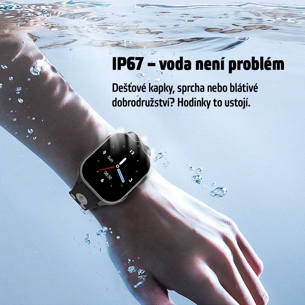 Gyerek okosóra inSPORTline Melino, GPS, SOS gomb, érintőképernyős vezérlés, Wi-Fi helymeghatározás