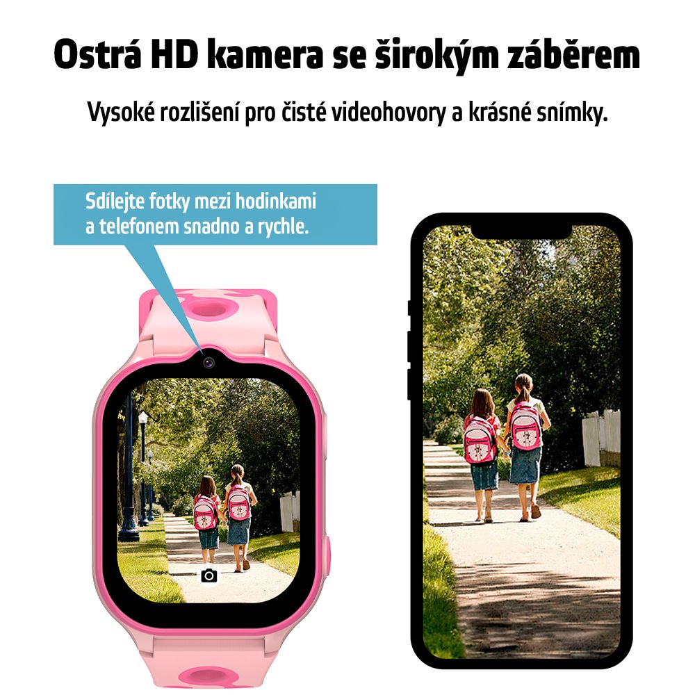 Gyerek okosóra inSPORTline Melino, GPS, SOS gomb, érintőképernyős vezérlés, Wi-Fi helymeghatározás