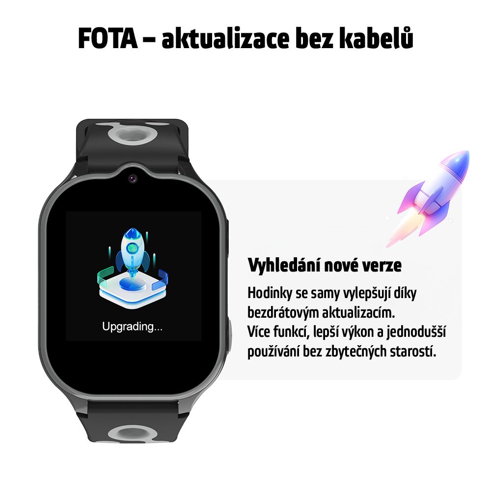 Gyerek okosóra inSPORTline Odino, GPS, SOS gomb, érintőképernyős vezérlés, Wi-Fi helymeghatározás