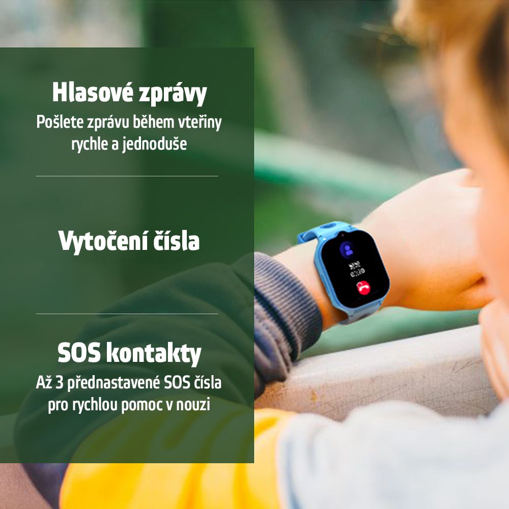 Gyerek okosóra inSPORTline Odino, GPS, SOS gomb, érintőképernyős vezérlés, Wi-Fi helymeghatározás