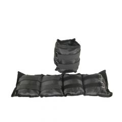 S-SPORT - BOKA ÉS CSUKLÓSÚLY - FEKETE - 2 X 2 KG 