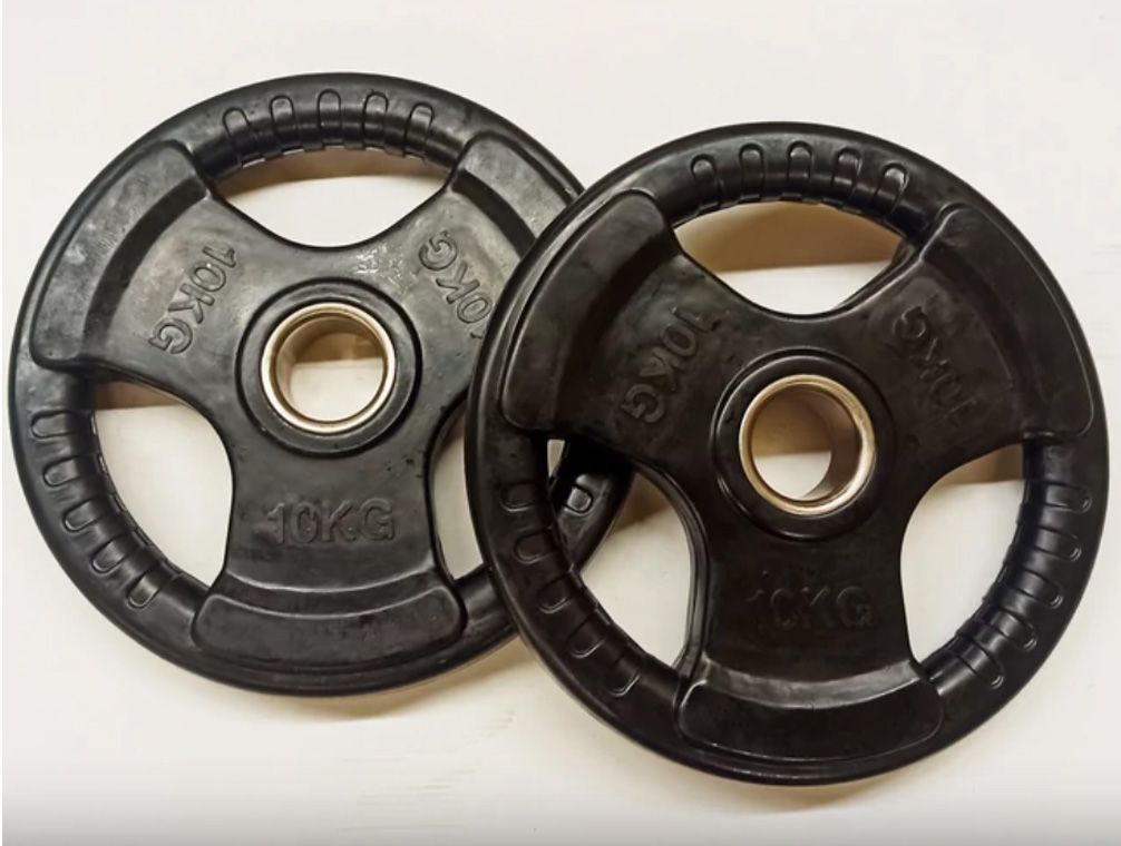 GUMÍROZOTT SÚLYTÁRCSA - 51 MM - 2 X 10 KG