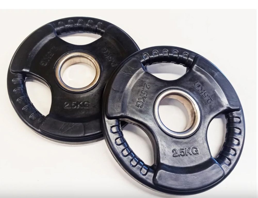 GUMÍROZOTT SÚLYTÁRCSA - 51 MM - 2 X 2,5 KG