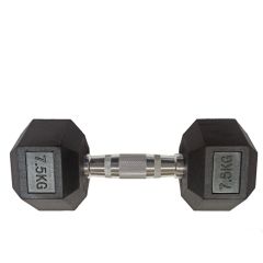 S-SPORT - HATSZÖGLETŰ GUMIS KÉZISÚLYZÓ - 7,5 KG 