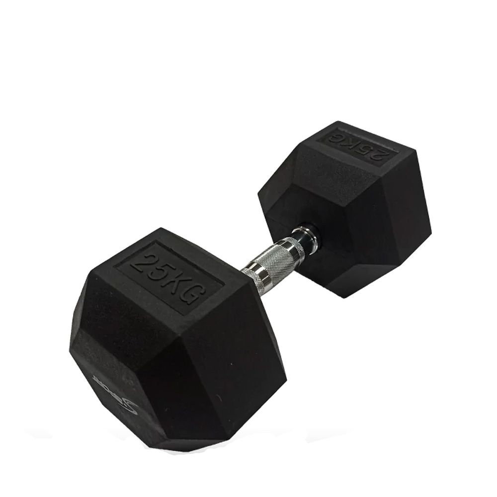 S-SPORT - HATSZÖGLETŰ GUMIS KÉZISÚLYZÓ - 25 KG S-SPORT - HATSZÖGLETŰ GUMIS KÉZISÚLYZÓ - 25 KG