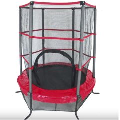 TRAMBULIN 137 CM  - VÉDŐHÁLÓVAL