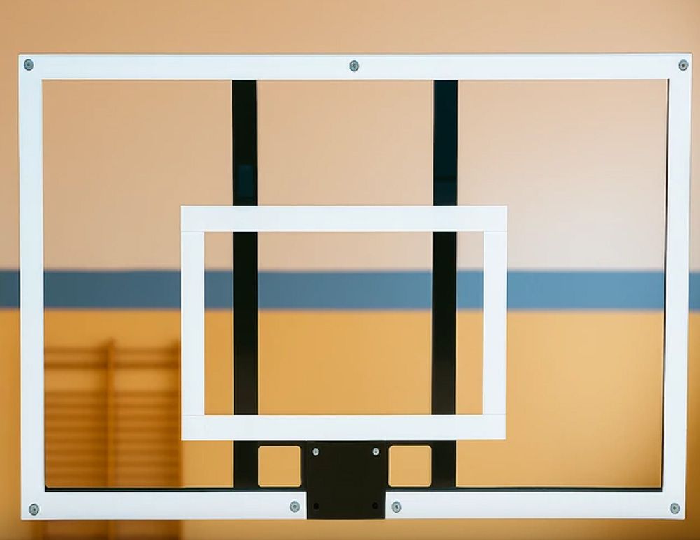 PLEXI KOSÁRLABDAPALÁNK - FÉM KERETTEL - 120 X 90 CM