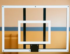 S-SPORT - PLEXI KOSÁRLABDAPALÁNK - FÉM KERETTEL - 120 X 90 CM 